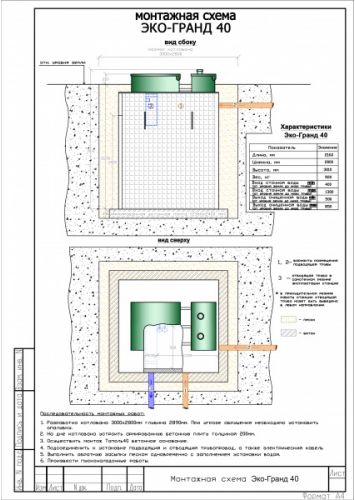 Монтажная схема Эко-Гранд 40